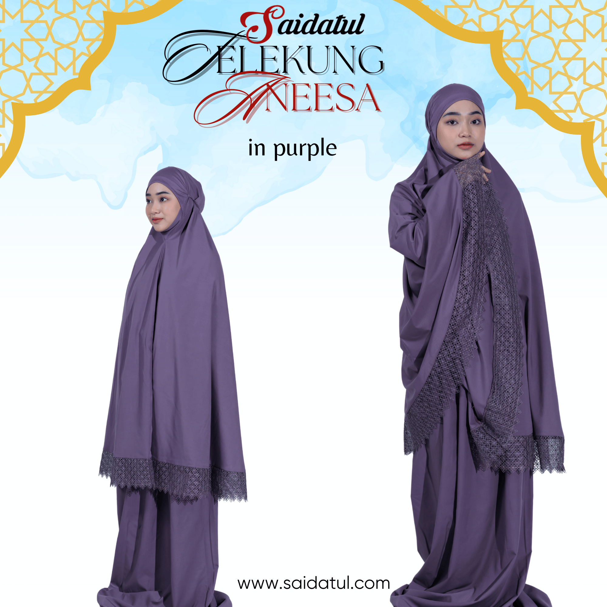 Telekung Cotton Premium Aneesa - Image 8