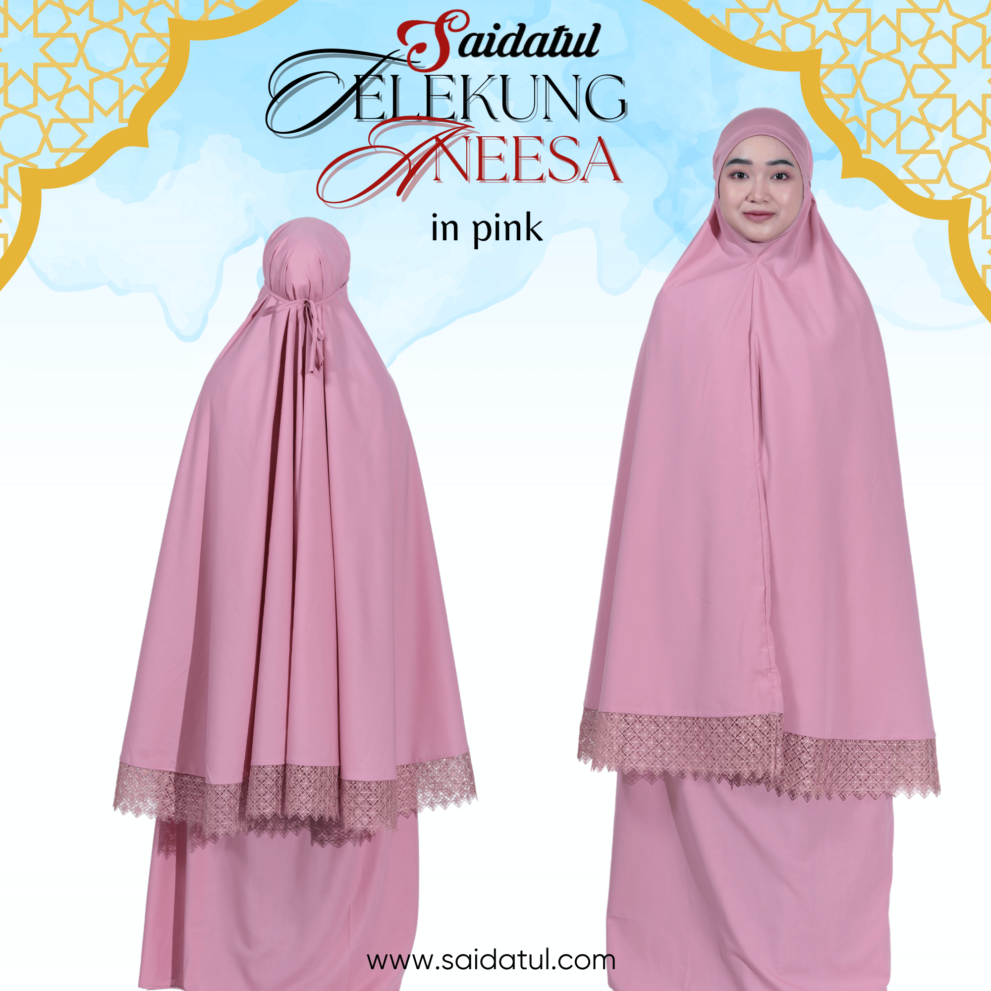 Telekung Cotton Premium Aneesa - Image 9