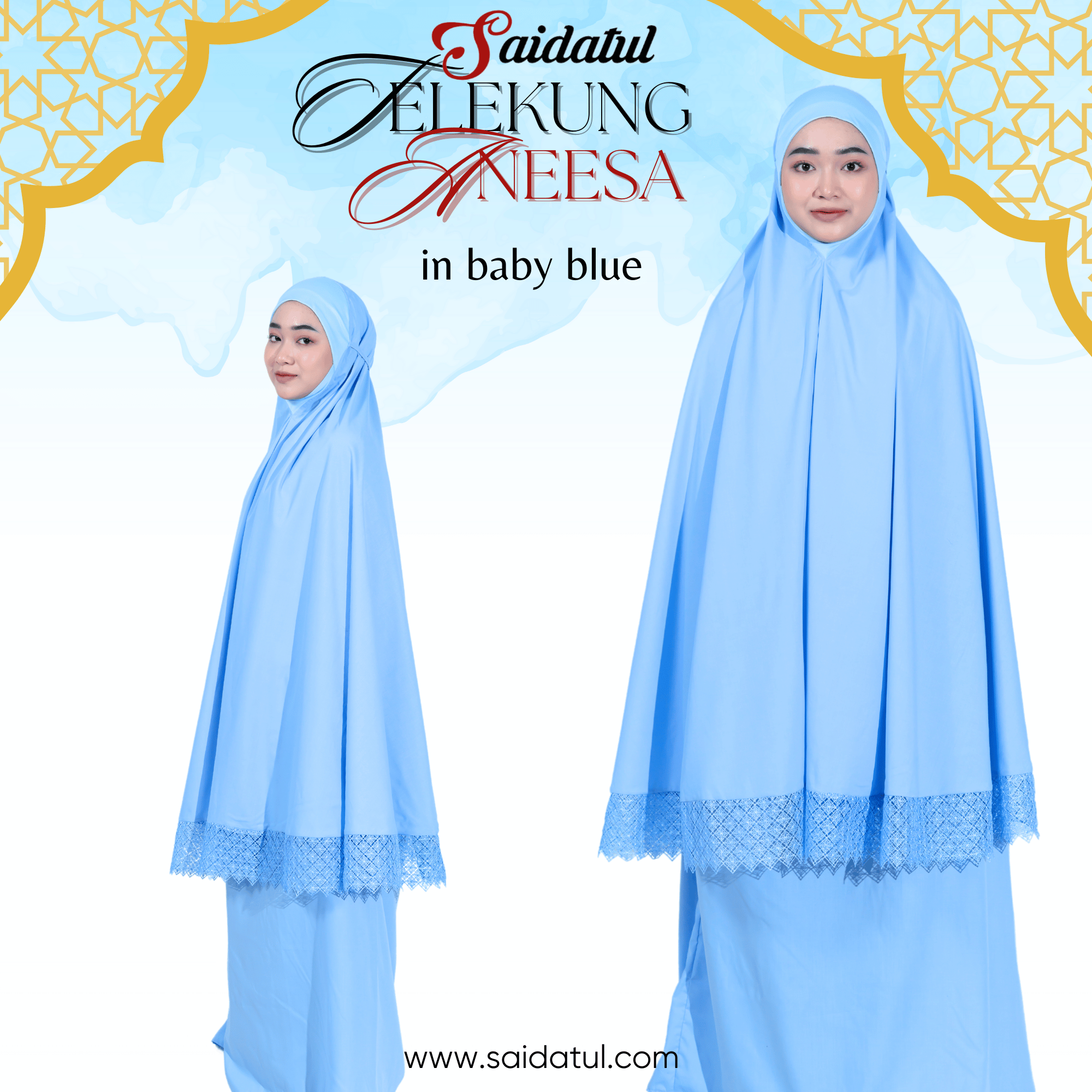 Telekung Cotton Premium Aneesa - Image 11