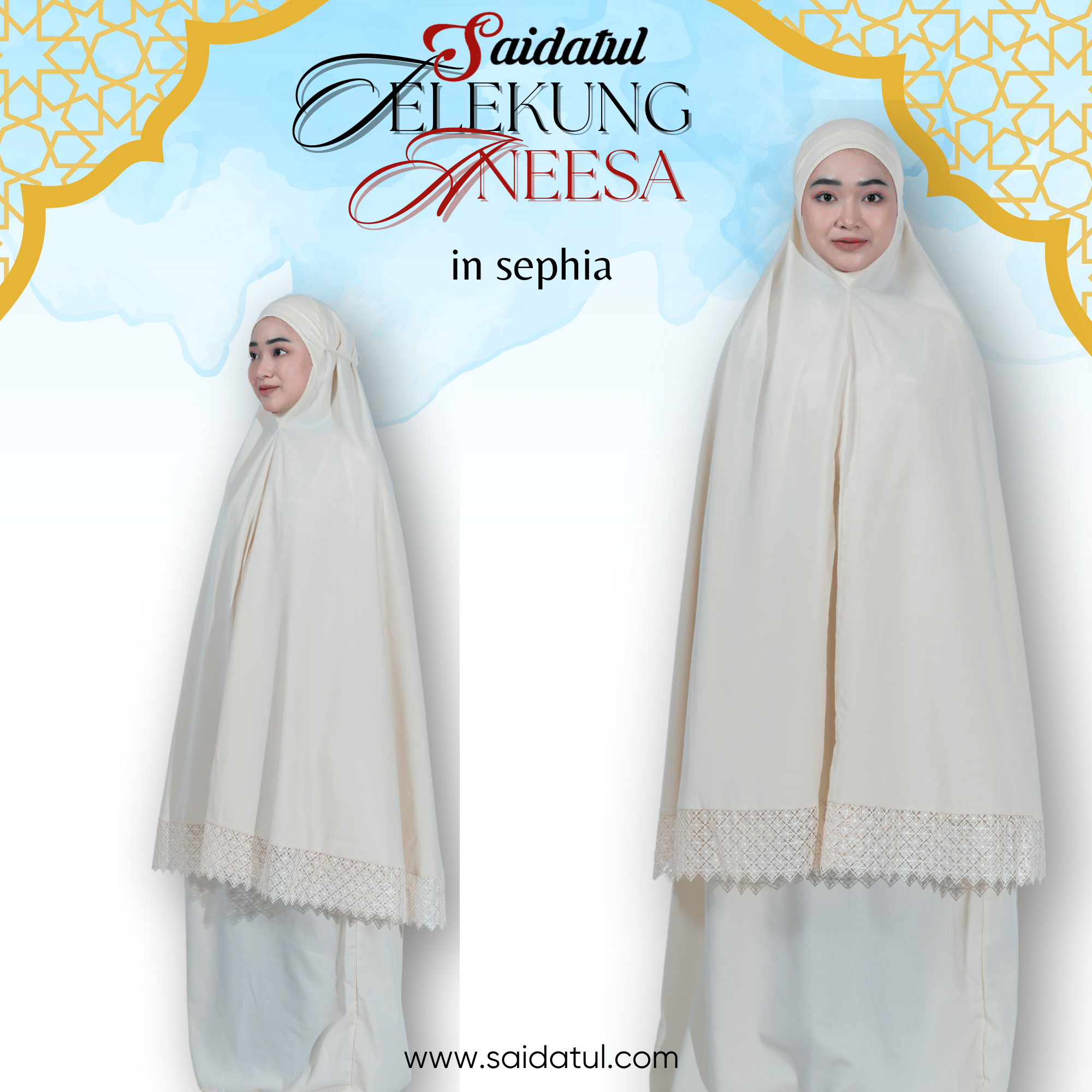 Telekung Cotton Premium Aneesa - Image 5