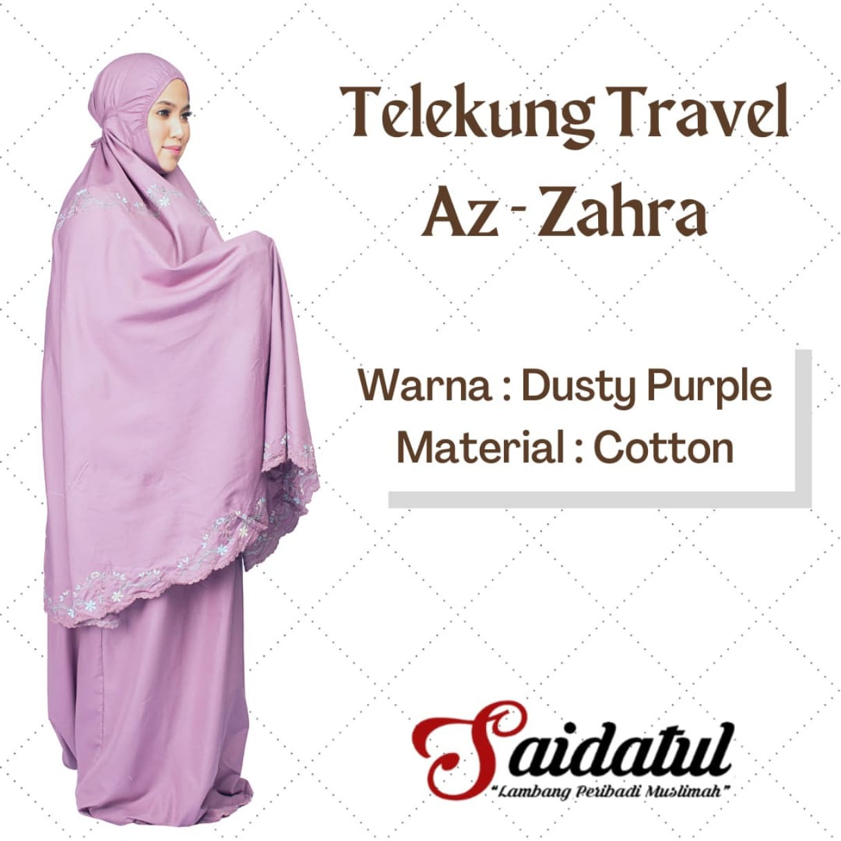 Telekung Cotton Az Zahra - Image 5