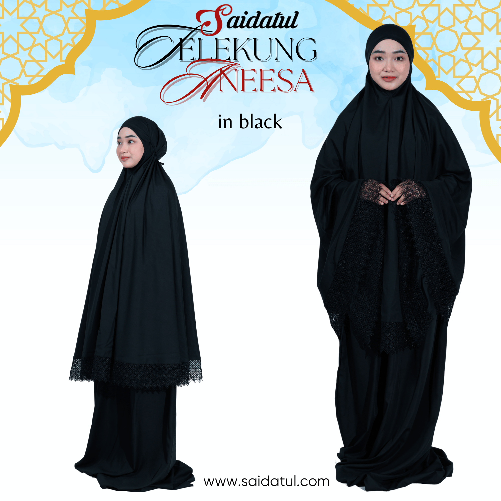 Telekung Cotton Premium Aneesa - Image 2