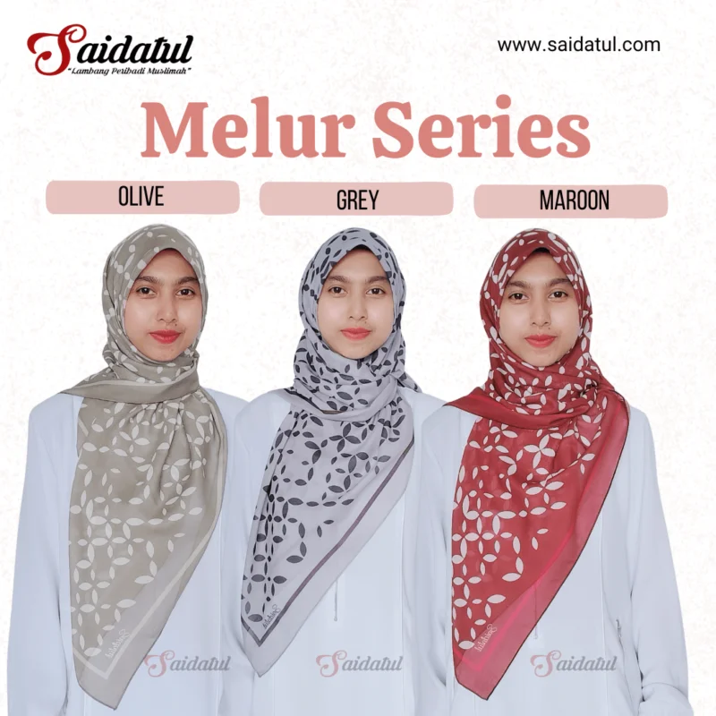 Tudung Bawal Premium Cotton Voile Melur Series