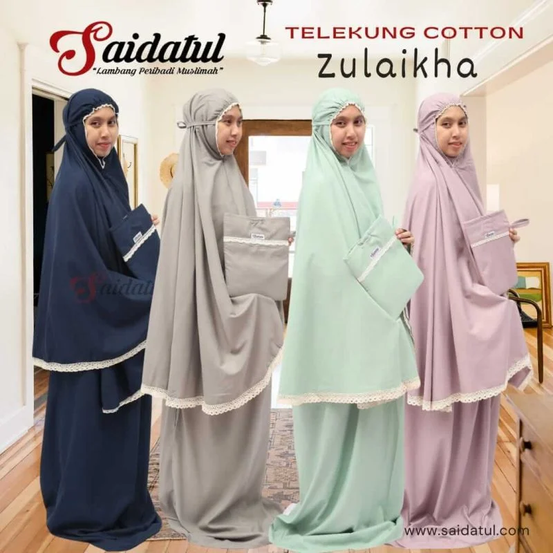 Telekung Cotton Zulaikha