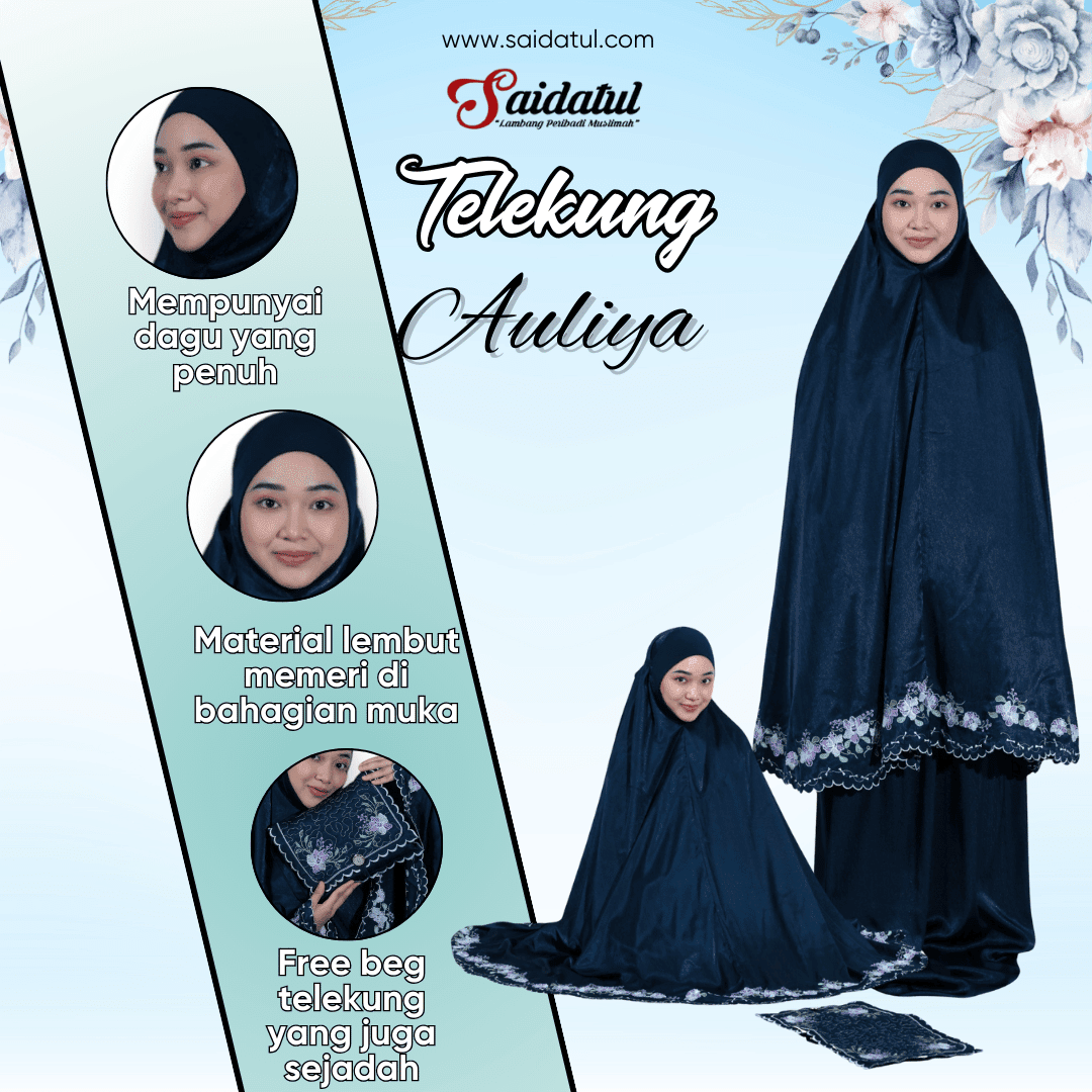 Telekung Premium Auliya Bersulam - Image 2