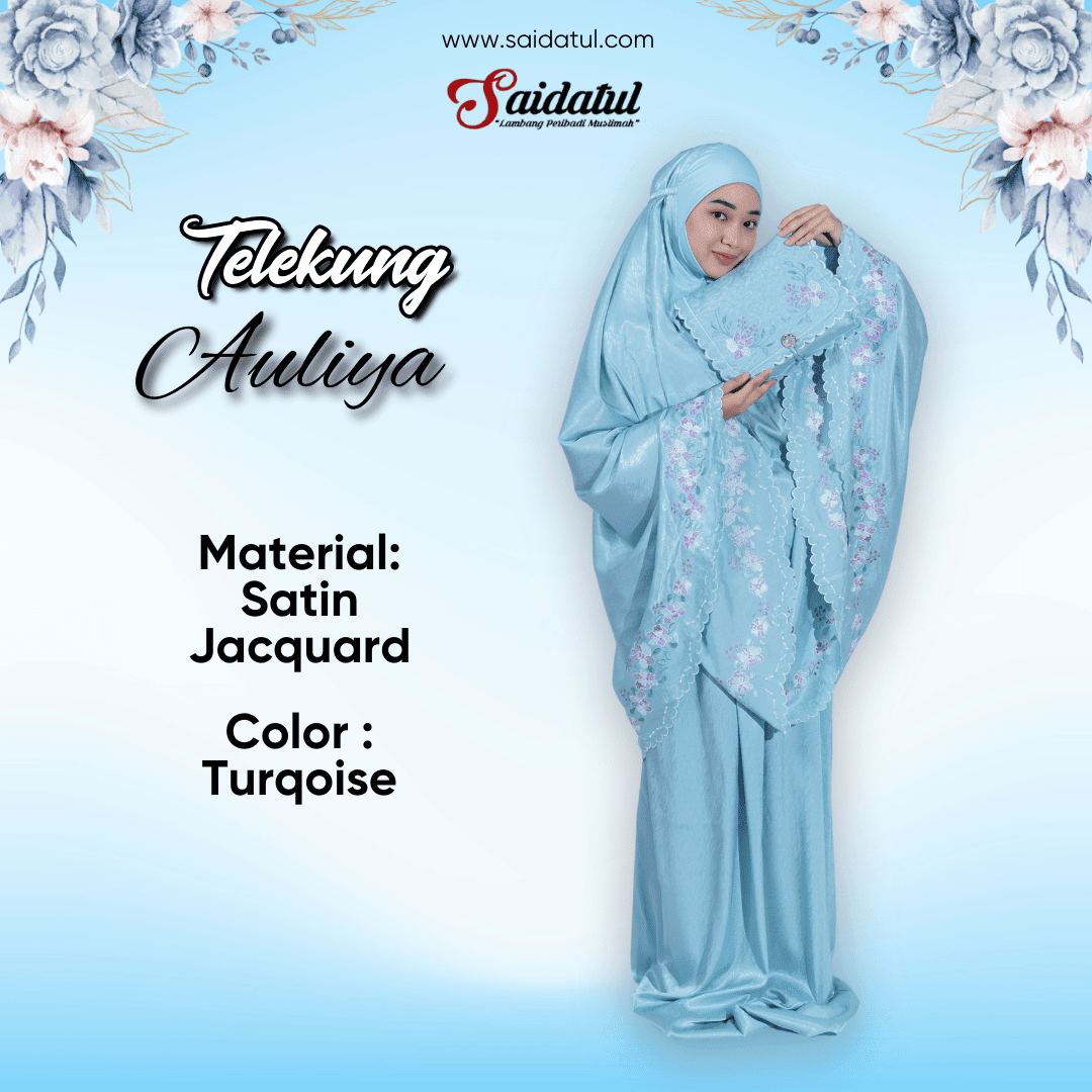 Telekung Premium Auliya Bersulam - Image 5