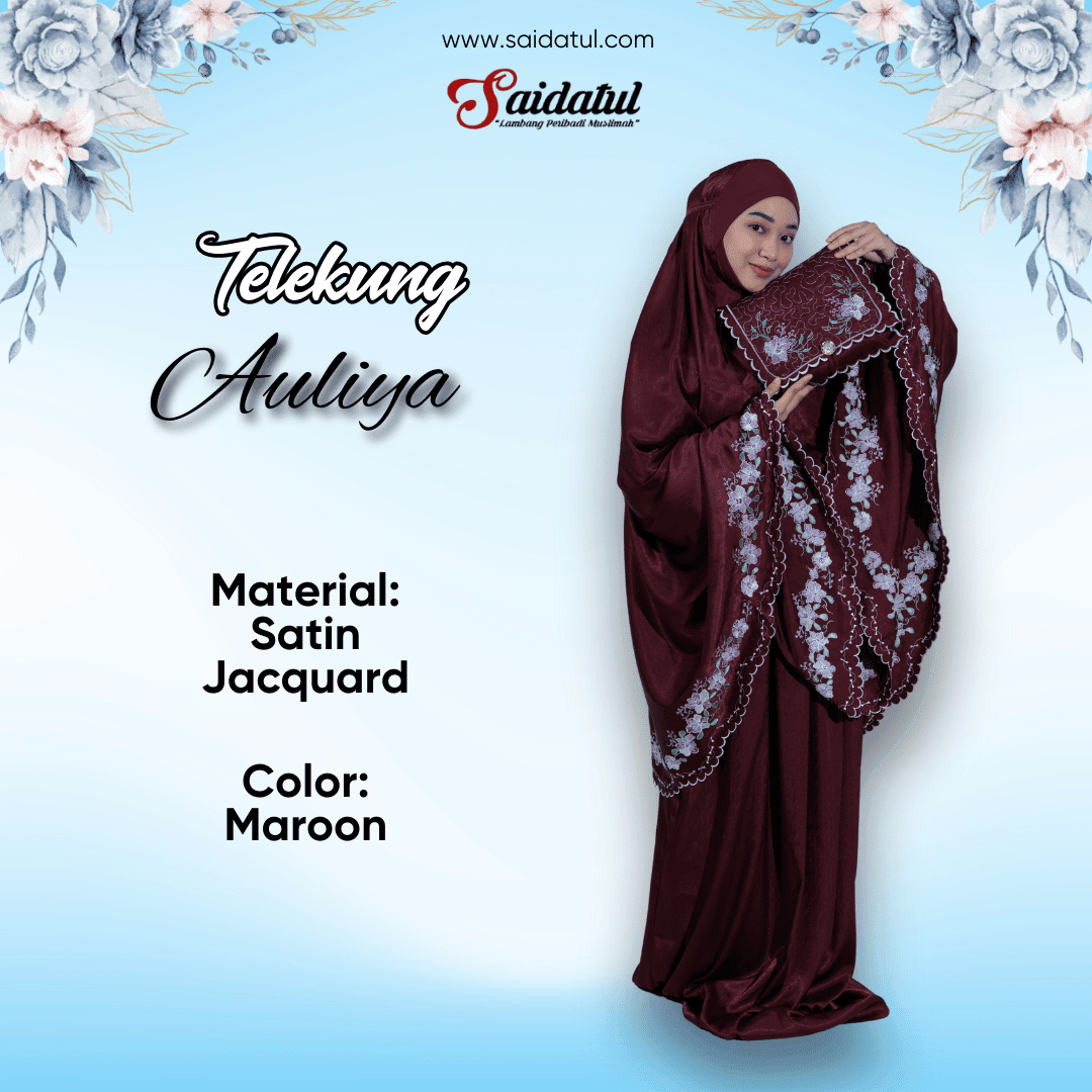 Telekung Premium Auliya Bersulam - Image 3