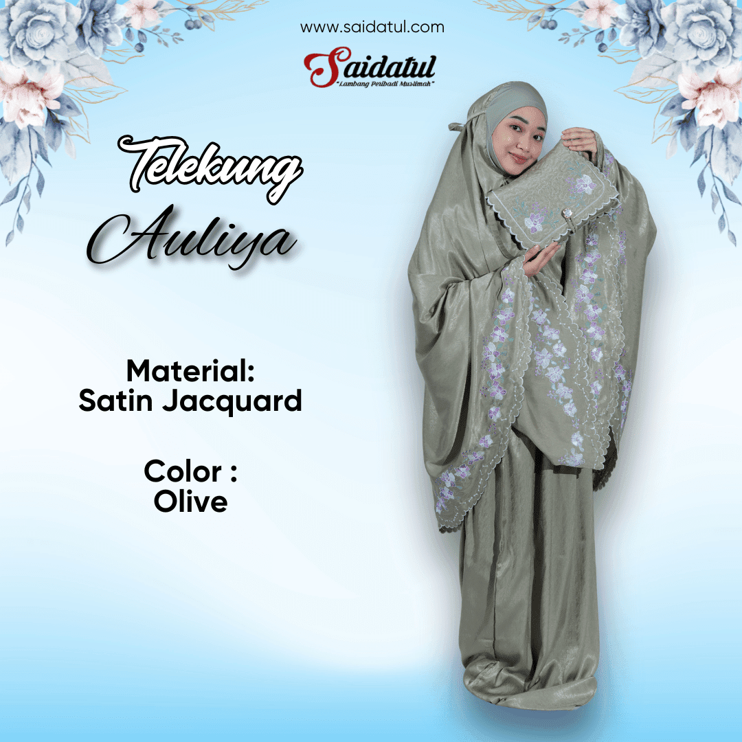 Telekung Premium Auliya Bersulam - Image 9