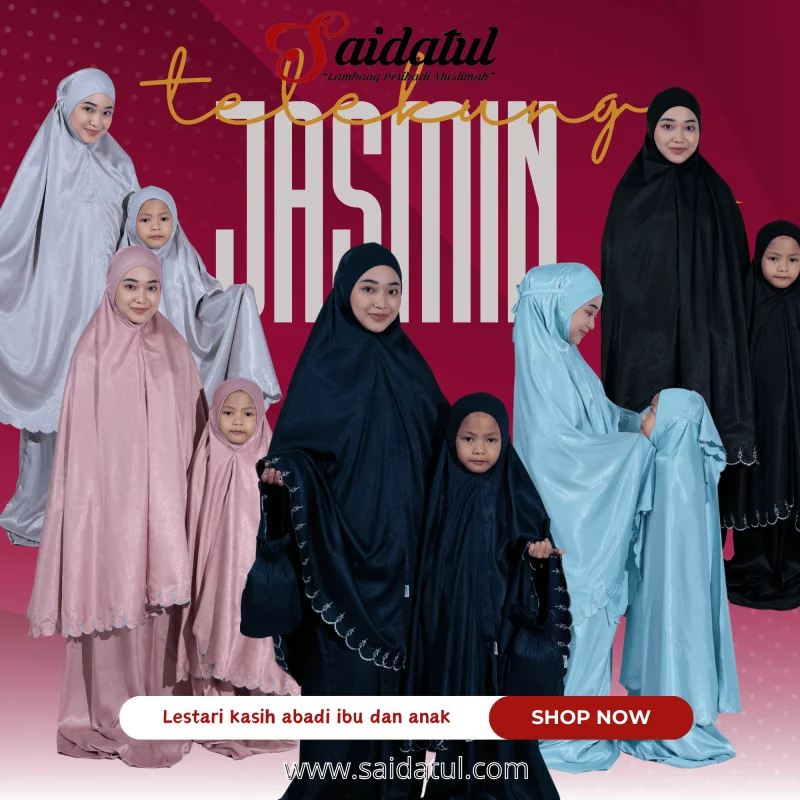 Telekung Travel Jasmin Ibu dan Anak (Sedondon)