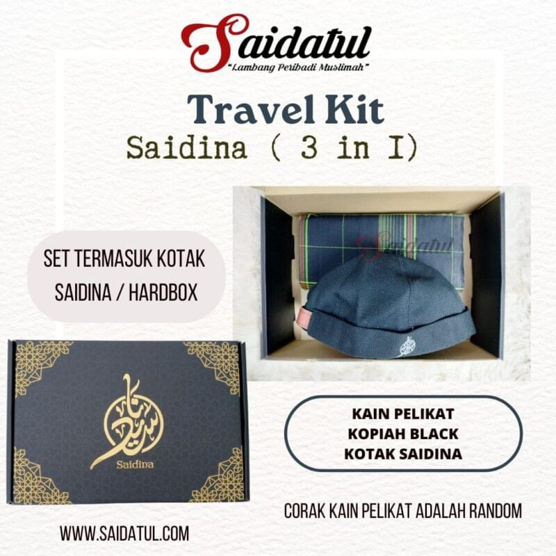 [Set Saidina Abdullah]Set Kain Pelikat+Kopiah+Box – Saidatul Mall