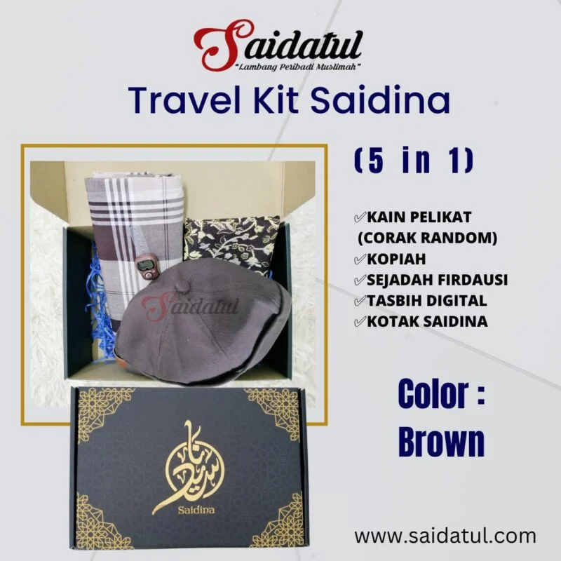 [Set Saidina Abbas]Set Kopiah+Tasbih Digital+Sejadah+Kain Pelikat+Box